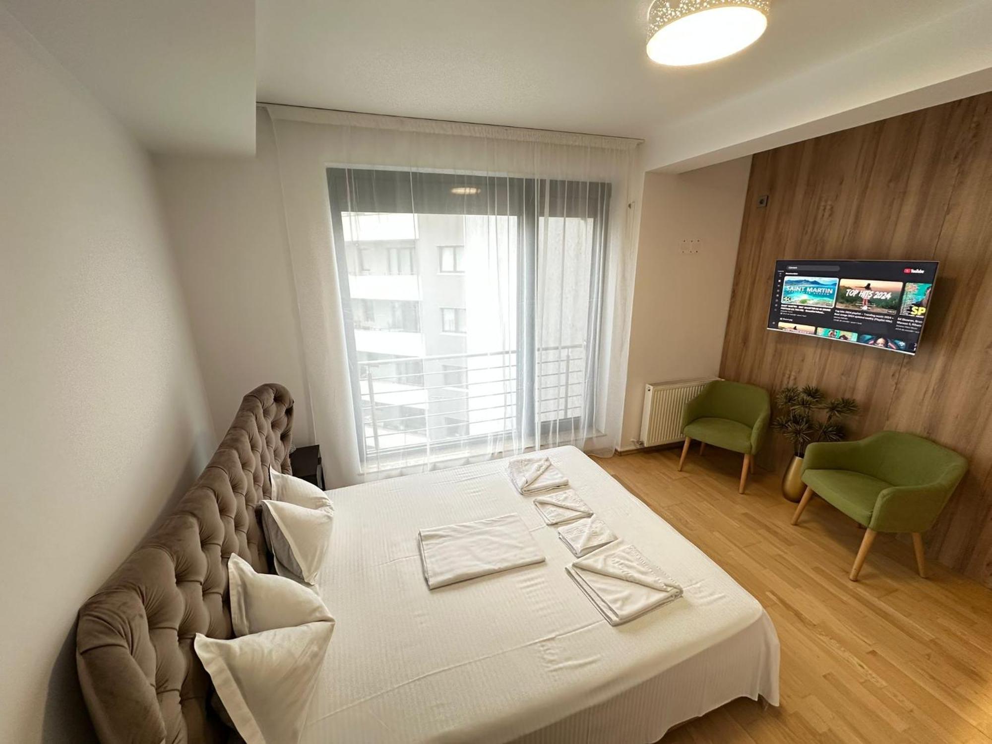 Centru Unirii Luxury Vip Palmier Apartament 2 Camere Cu Terasa Exterioara Amenajata ! Parcare Subterana Privata Climatizata Si Supravegheata Video Dar Doar Cu Rezervare In Limita Locurilor Disponibile !Proprietate In Regim Hoteliep - Nu Are Bucatarie Bukarest Eksteriør billede